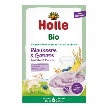 Holle - Milchbrei Blaubeere und Banane aus Ziegenmilch bio - 200 g