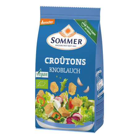 Sommer - Croutons Knoblauch Geröstete Brotwürfel - 100 g