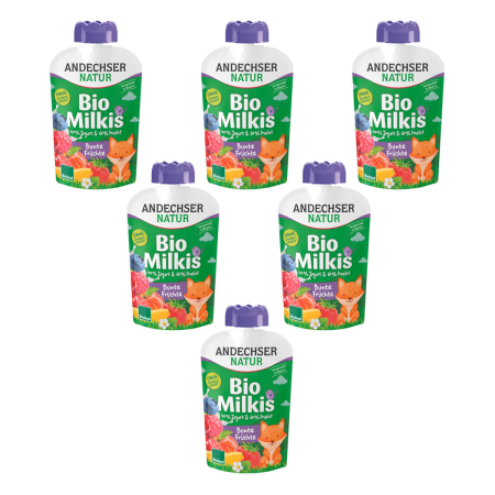 Andechser Natur - Milkis Bunte Früchte bio - 100 g - 6er Pack