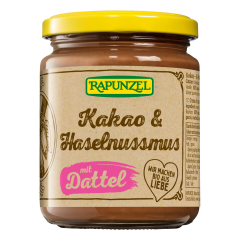 Rapunzel - Kakao & Haselnussmus mit Dattel - 250 g