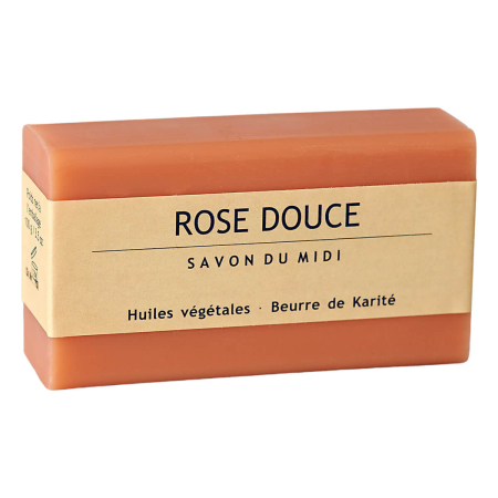 Savon du Midi - Seife mit Karité-Butter Rose Douce - 100 g - 12er Pack