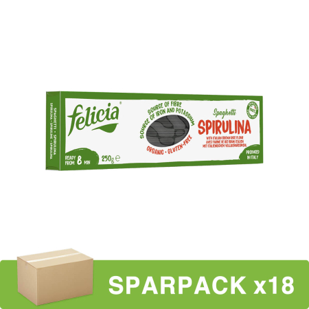 Felicia Bio - Vollkornreis Spirulina Spaghetti bio - 250 g - 18er Pack