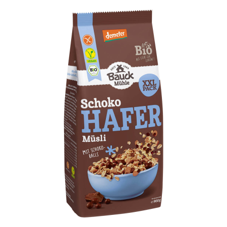 Bauckhof - Hafer Müsli Schoko glutenfrei Demeter - 900 g
