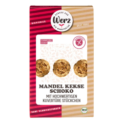 Werz - Mandel Kekse Schoko glutenfrei - 110 g