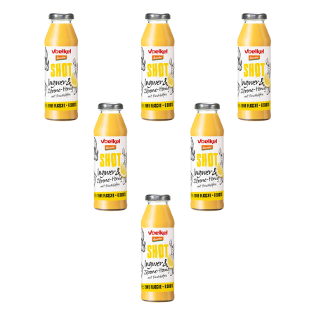 Voelkel - Shot Ingwer & Zitrone Honig - 280 ml - 6er Pack