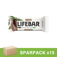 Lifefood - Lifebar Schokolade Riegel bio - 40 g - 15er Pack