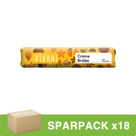 Vivani - Crème Brûlée Riegel - 40 g - 18er Pack