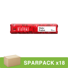 Vivani - Wafer Praliné Riegel - 40 g - 18er Pack