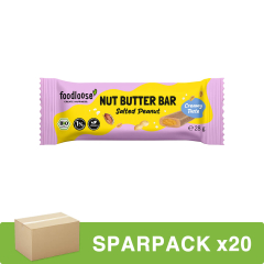 foodloose - Nut Butter Bar Salted Peanut - 28 g - 20er Pack