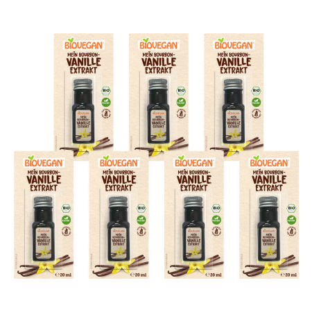 Biovegan - Mein Bourbon Vanille Extrakt bio - 20 ml - 7er Pack