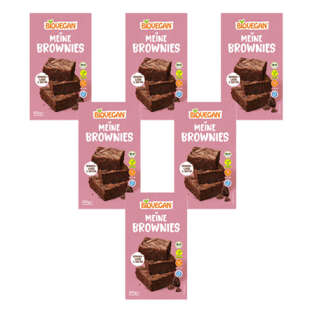 Biovegan - Meine Brownies bio - 375 g - 6er Pack