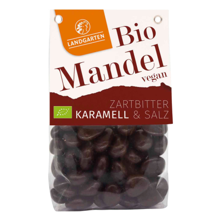 Landgarten - Mandeln geröstet Zartbitter Karamell Salz - 170 g - 8er Pack