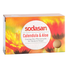 Sodasan - Stückseife Calendula & Aloe - 100 g -...