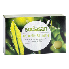 Sodasan - Stückseife Grüner Tee & Limette -...