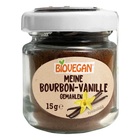 Biovegan - Bourbon Vanille im Glas gemahlen bio - 15 g