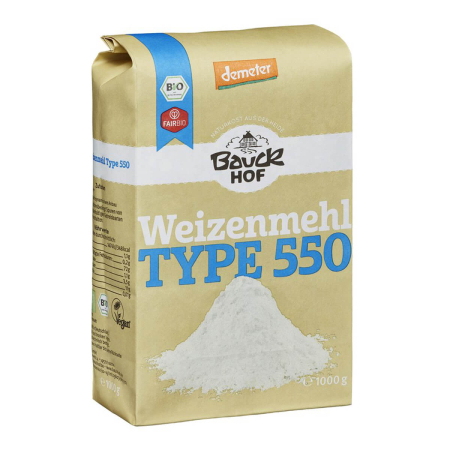 Bauckhof - Weizenmehl Type 550 Demeter - 1 kg