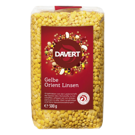 Davert - Gelbe Orient Linsen - 500 g