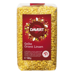 Davert - Gelbe Orient Linsen - 0,5 kg