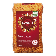 Davert - Rote ganze Linsen - 0,5 kg