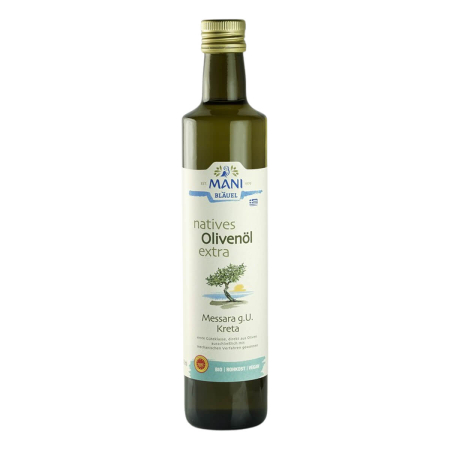 MANI Bläuel - natives Olivenöl extra Messara g.U. Kreta bio - 500 ml