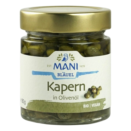 MANI Bläuel - Kapern in Olivenöl bio - 180 g