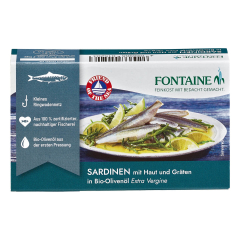 Fontaine - Sardinen mit Haut und Gräten in Bio-Olivenöl -...
