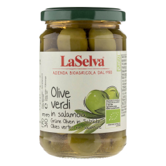 LaSelva - Grüne Oliven mit Stein in Salzlake - 310 g