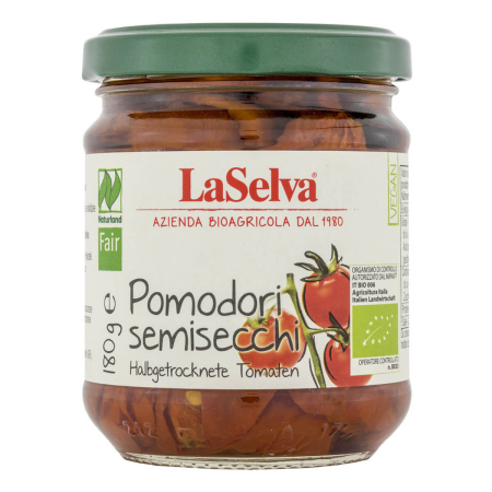 LaSelva - Halbgetrocknete Tomaten in Olivenöl - 180 g
