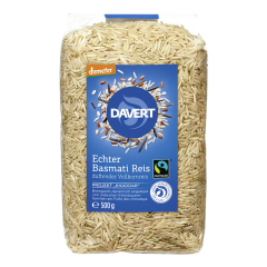 Davert - Echter Basmati Reis Vollkornreis demeter - 500 g