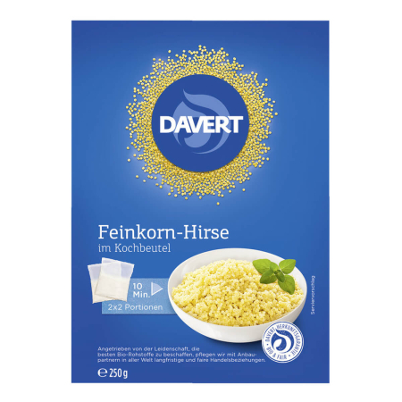 Davert - Feinkorn-Hirse im Kochbeutel - 250 g