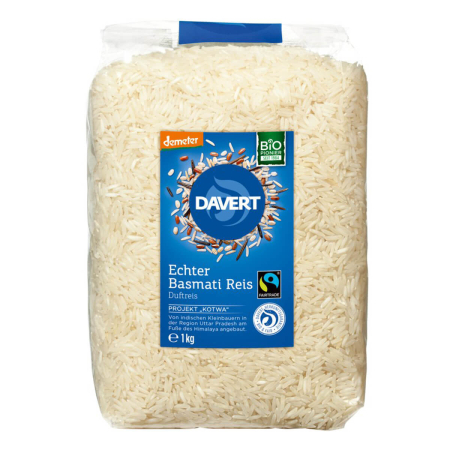 Davert - Echter Basmati Reis weiß demeter - 1 kg