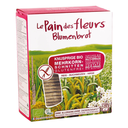 Blumenbrot - Knusprige Mehrkorn-Schnitten bio - 150 g