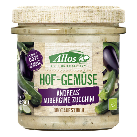 Allos - Hof-Gemüse Andreas Aubergine-Zucchini-Aufstrich - 135 g