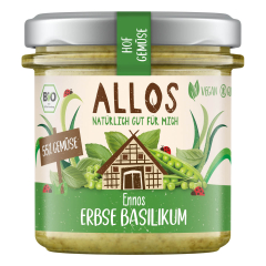 Allos - Hof-Gemüse Ennos Erbse-Basilikum-Aufstrich - 135 g