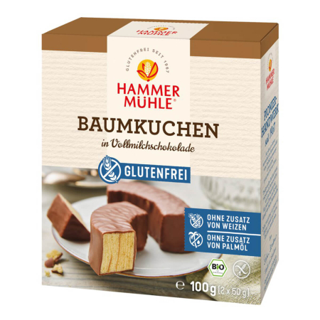 Hammermühle - Vollmilch-Baumkuchenringe glutenfrei 2 Stück bio - 100 g