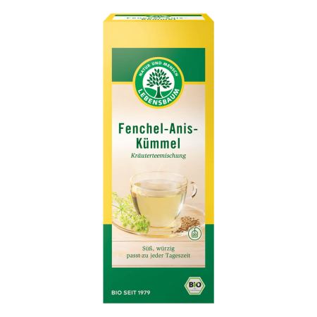 Lebensbaum - Fenchel-Anis-Kümmel Tee 20 Filterbeutel bio - 50 g
