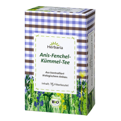 Herbaria - Anis-Fenchel-Kümmel-Tee Filterbeutel bio - 30g