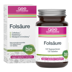 GSE - Folsäure Compact bio 120 Tabl. à 280 mg - 34 g
