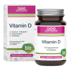 GSE - Vitamin D Compact bio 120 Tabl. à 280 mg - 34 g