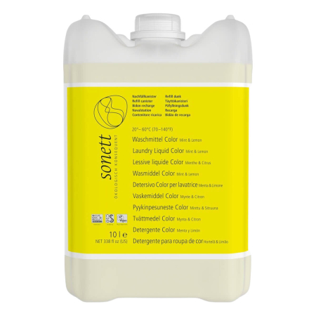 Sonett - Waschmittel Color Mint und Lemon 30° 40° 60°C - 10 l