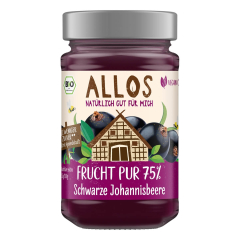Allos - Frucht Pur 75% Schwarze Johannisbeere...