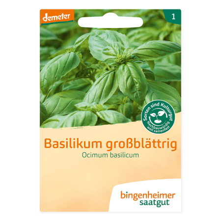 Bingenheimer Saatgut - Basilikum großblättrig - 1 Tüte