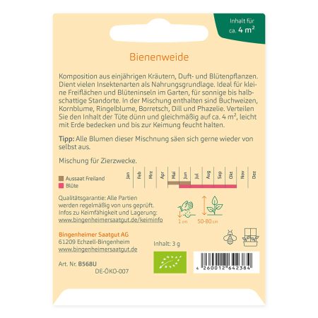 Bingenheimer Saatgut - Blumenmischung Bienenweide - 1 Tüte