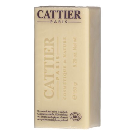 Cattier - Heilerde Seife mit Bio-Sheabutter - Sensible und trockene Haut - 150 g