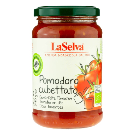 LaSelva - Pomodoro cubettato - Gewürfelte Tomaten - 0,34 kg