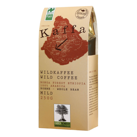 Kaffa Wildkaffee - Kaffa mild ganze Bohne - 250 g