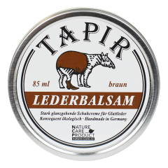TAPIR - Lederbalsam braun in Weißblechdose - 85 ml