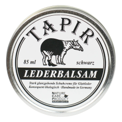 TAPIR - Lederbalsam schwarz in Weißblechdose - 85 ml