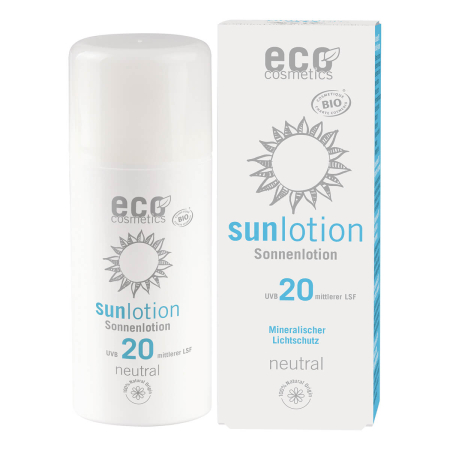 eco cosmetics - Sonnenlotion LSF 20 neutral ohne Parfum - 100 ml