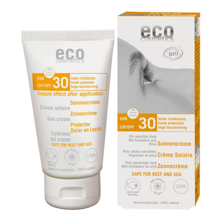 eco cosmetics - Sonnencreme LSF 30 mit Sanddorn und Olive - 75 ml
